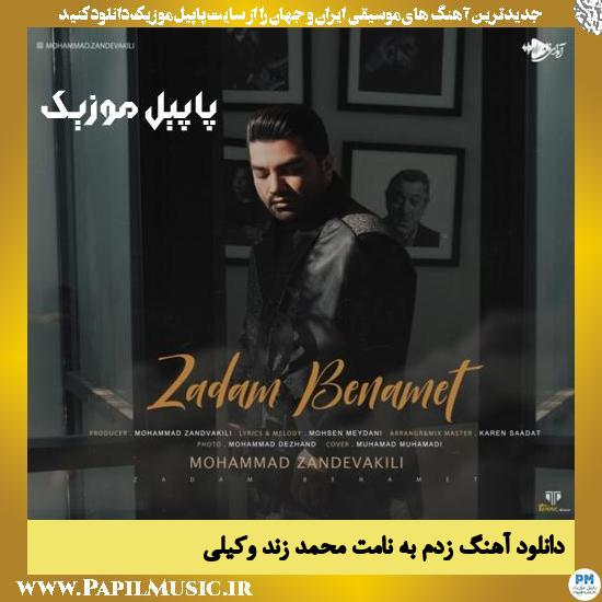 Mohammad Zandevakili Zadam Benamet دانلود آهنگ زدم به نامت از محمد زند وکیلی